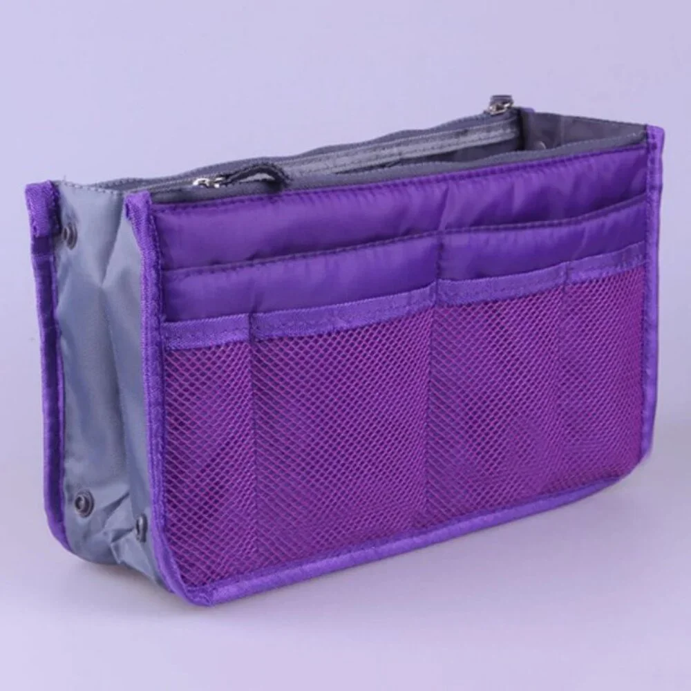 Handbag Organizer/ Purse Insert / Divider /Cosmetic Case- Purple- NWT - Picture 2 of 10